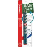 Matita Ergonomica triangolare - STABILO EASYgraph S per Destrimani in Petrolio - Pack da 2 - Gradazione HB