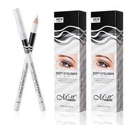 Matita eyeliner bianco professionale evidenziatore Eye Liner Pen Soft Strokes impermeabile a lunga durata ombretto bachi da seta Brighten matita bellezza trucco strumento (24 pezzi)