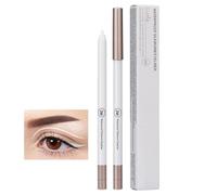 Matita eyeliner, eyeliner impermeabile,Eye-Liner di seta | Penna di rivestimento per gli occhi evidenziatore naturale impermeabile, trucco a matita con rivestimento per occhi bianco a lunga durata