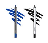 Matita eyeliner multiuso a lunga tenuta Julep When Pencil Met Gel temperabile - Blu oceano e Nero intenso - Anti-trasferimento - Duo eyeliner ad