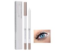 Matita eyeliner per donna, matita eyeliner bianca, eyeliner liscio e naturale, penna di rivestimento per gli occhi naturale impermeabile, trucco matita per gli occhi bianco