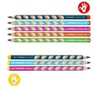 STABILO EASYgraph - Matita triangolare ergonomica per destrimani, colore arancione, durezza HB