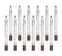 Matita Labbra e Rossetto Opaco in Legno, Set Combinato Donna | Resistente All’acqua, Confortevole e Poco Soggetto a Sbiadire, Finitura Opaca per Definire e Colorare