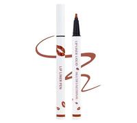 Matita Lipliner Liquida Opaco, Marrone Lip Liner Stain & Lip Tint, Longlasting Nonstick Cup Waterproof Matita Labbra Lunga Tenuta, Labbra Contorno Stick Trucco, Regali per Donne-12