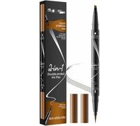 Matita liquida per sopracciglia due in uno con doppia punta, formula waterproof a lunga tenuta per un'applicazione facile, che crea un look naturale che dura tutto il giorno