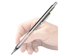 Matita meccanica | Matita mobile automatica | Cancelleria scolastica Penna in acciaio inox per insegnanti, studenti, prendere appunti per lezioni di scrittura falegnameria ingegneria casa università