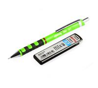 Matita Meccanica Rotring Tikky - 0,7Mm 2B - Barile Verde Neon + Mine + Gomma