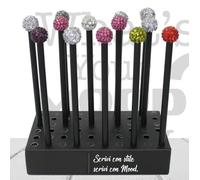 Matita nera con pietre brillanti - Expo 30 pezzi