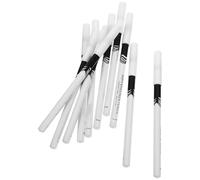 Matita Occhi Bianca per Eyeliner in Legno, 10 Pezzi, Set | Precisa e Texture Sfumabile, per Palpebre e Rima Interna, Viaggio e Lezioni di Bellezza