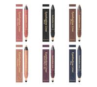 Matita ombretto a doppia punta - Colore naturale e modulabile, formula delicata per l'uso quotidiano, resistente alle sbavature e facile da sfumare (disponibile in 6 tonalità, 2 g ciascuna)
