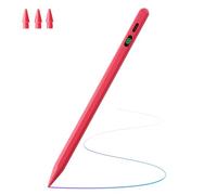 Matita per Apple, inclinazione sensibile Palm Rejection, penna stilo per iPad A16 11/10/9/8/7/6 generazione, iPad Pro 12,9"/13"/11" M4, iPad Air M3/M2/5/4/3, iPad mini A17 7/6/5 Gen Fast Charge (rosso