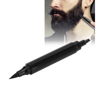 Matita per Barba Filler 2 in 1 Uomo Penna per lo Styling del Barbiere Forchetta a 4 Punte Resistente Al Sudore Copertura Duratura Riparazione Forma dei Baffi Marrone Scuro