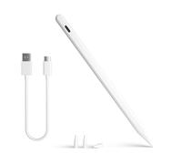 Matita per iPad Air di 5a e 4a generazione, penna stilo 10a con Palm Rejection compatibile 2018-2022 Apple 9a generazione 5a 3a generazione Pro (bianco)