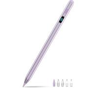 Matita per iPad con magnete e 5 punte extra, ricarica rapida USB-C, penna stilo compatibile con iPad 6-11th/A16, Air M3/M2/3-5th, Pro M4 e M5/11/12.9/13", Mini 5th-7th/A17Pro (viola)