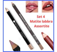 Matita per labbra 4 matite trucchi make up trucco cosmetici waterproof lip pens