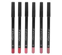 Matita per labbra 6 pezzi, matita per labbra professionale opaca impermeabile Set di matite per labbra modellanti a lunga durata, facili da colorare, ricche e professionali (ensemble 02)