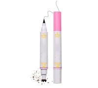 Matita per lentiggini, 2 in 1, impermeabile, Faux Freckles Stamp con eyeliner, penna per trucco naturale per un look realistico, penna spot durevole per lentiggini da donna