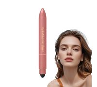 Matita per occhi impermeabile 2 in 1 con eyeliner e ombretto - Matita per occhi impermeabile per look smokey o naturali, facile da applicare, Matita temperabile 2 in 1 con ombretto (# 06)