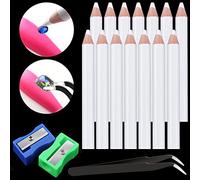 Matita per raccoglitrice di strass per nail art, con strass da 8,5 cm, 14 pezzi con temperamatite, 2 pezzi + 1 pinzetta