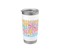 Matita per scuola materna del primo giorno di scuola rientro a scuola Coquette Bow Pencil Bicchiere termico in acciaio inox doppia parete