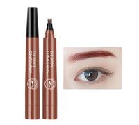 Matita per sopracciglia a 4 punti: colpi naturali, penna per sopracciglia liquide | Penna per sopracciglia liquide a prova di sudore con punta a 4 forchette, trucco sopracciglia, penna per mettere in