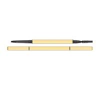 Matita per Sopracciglia Cosmetica Penna per Sopracciglia per Trucco a Doppia Testa a Lunga Durata a Prova di Sbavature (Nero)