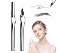 Matita per sopracciglia curva a 15° impermeabile, magica 3D Eyebrow Pencil con 2 applicatore molto fine, curva di 15° per adattarsi alla forma delle sopracciglia, più precisa, naturale, mantiene tutto