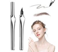 Matita per sopracciglia impermeabile, magica 3D Eyebrow Pencil con 2 applicatore molto fine, curva di 15° per adattarsi alla forma delle sopracciglia, più precisa, naturale, mantiene tutto il giorno