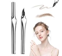 Matita per sopracciglia impermeabile, magica 3D Eyebrow Pencil con 2 applicatore molto fine, curva di 15° per adattarsi alla forma delle sopracciglia, più precisa, naturale, mantiene tutto il giorno