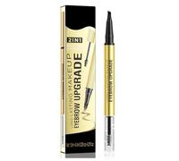 Matita per sopracciglia impermeabile - Microblading Eyebrow Pen 2 in 1 Matita per sopracciglia a doppia estremità 3D con 4 punte a forchetta per un look naturale e un risultato duraturo
