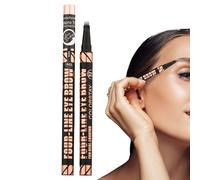 Matita per sopracciglia liquida - Marker sopracciglia con effetto tatuaggio durevole, cosmetico resistente al sudore, punta fine a quattro lati, bastone che definisce l'acqua | Trucco amichevole voy