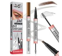 Matita per Sopracciglia Magica, Matita per Sopracciglia Liquida Waterproof, Eyebrow Pencil Microblading 3D con 4 punte, Effetto Naturale e Preciso Crea Sopra cciglia Dall'aspetto (Marrone chiaro)