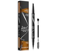 Matita per sopracciglia - Matita per sopracciglia impermeabile Microblading Eyebrow Pen 2 in 1 Dual Ended 3D con 4 punte a forchetta per un look naturale e un risultato duraturo