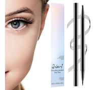 Matita per sopracciglia, matita per sopracciglia liquida, 2 in 1, penna stilografica per sopracciglia con 4 suggerimenti, accessori per il trucco, matita per contorno fronte di lunga durata per le