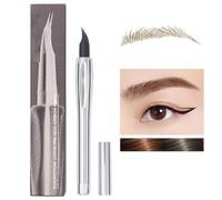 Matita per sopracciglia microblading, penna per sopracciglia a due poti | Penna per sopracciglia a biforcatura resistente all'acqua a due punte da 0,8 ml | Strumento per la cura della bellezza eye tru