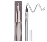 Matita per sopracciglia microblading, penna per sopracciglia a due poti,Punta a biforcato a due punte di lunga durata 0,8 ml - Strumento per la cura della bellezza eye trucco per il volto del colore d