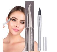 Matita per sopracciglia, penna per sopracciglia a due poti,0,8 ml di matita a due punte di lunga durata e non fatta | Prodotto cosmetico, trucco per gli occhi, pennello per il colore del viso per ili