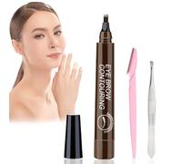 Matita per sopracciglia professionale ultra fine effetto microblading che forma le sopracciglia spesse e crea un look naturale perfetto e duraturo