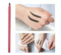 Matita per sopracciglia-Strumento per tatuaggio microblading semi-permanente e impermeabile Matite staccabili Tatuaggio Penna per sopracciglia per donne Trucco(Nero)