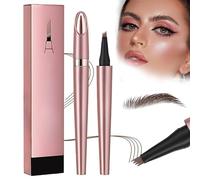 Matita per Sopracciglio Magica, 2026 Nuova Matita per Contour Sopracciglio Microblading Impermeabile 3D, Microblading a Tratto Fine Naturale, Lunga e Durevole, 4 Punte (Marrone Scuro)