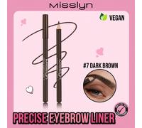 Matita precisa per sopracciglia, riempie, definisce, pettina e disciplina le sopracciglia, altamente pigmentata e sfumabile, per dar forma naturale alle sopracciglia, formula morbida e lunga tenuta, s