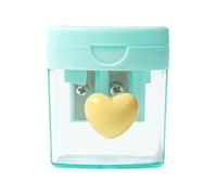 Matita Sharpener For Classroom With Lid, Colored Pencil Sharpener, doppio foro portatile forniture per bambini Classroom Art Creation Artist Office Home Drawing Kindergarten Makeup Travel