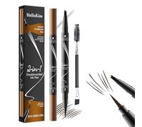 Matita Sopracciglia 3D Impermeabile Penna Liquida - Lunga Durata, Effetto Naturale e Preciso, Lápiz de cejas Crea sopracciglia dall'aspetto naturale (Marrone scuro, dotato di pennellino)