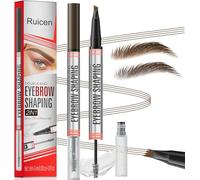 Matita Sopracciglia con Gel Sopracciglia, Ruicen Matita Sopracciglia Microblading, Definisce e modella le sopracciglia, 24 ore di tenuta