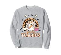 Matita Spooky Teacher Halloween Ghost Rainbow Carine Classroom Felpa