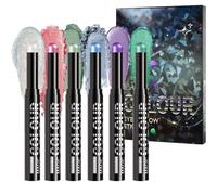 matitaa Effetto Crema Ombretti - Set Trucco Matite Occhi | 6 Pezzi Strumento Trucco Luminescente Resistente All'acqua Prolungata Per Compleanno Quotidiano Eventi Speciali Bellezza Cosm