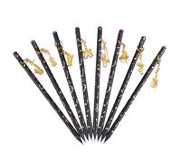 Matite a tema musicale, set di matite da artista con strumenti musicali carini, in stile cartone animato Musical Instruments Pendant Pencil