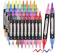 Matite Acriliche 72 Colori, 36 Pezzi Di Matite Acriliche a Doppia Punta per Piet