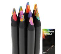 Matite arcobaleno 12 colori, matite colorate per bambini dai 6 anni in su, ideali come riempimento per la scuola, regali per la scuola, set creativo per il fai da te e la pittura