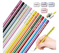 Matite arcobaleno personalizzate Matita personalizzata con stampa e nome testo logo Matita n. 2 personalizzata, articoli per il ritorno a scuola per bambini insegnanti e studenti fino a 1200 pezzi